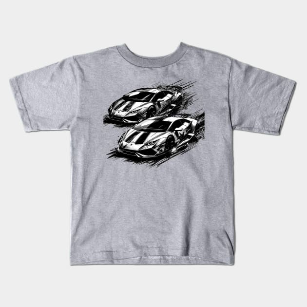 Lamborghini huracan Kids T-Shirt by Vehicles-Art